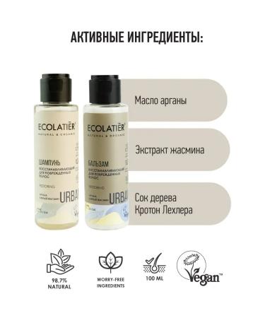 Ecolatier Shampoo 100ml balm 100ml Urban Road set for hair - Buy Online on GoSupps.com