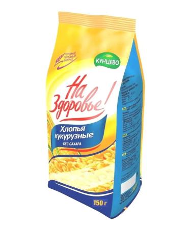 To your health Corn flakes without sugar 150 g 4 pcs - Buy Online on GoSupps.com