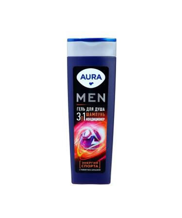 Aura Shower gel 3B1 men Energy of sports 380 ml