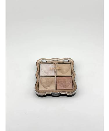 Lipoli Highlighter for the face of the body shining dry palette - Buy Online on GoSupps.com
