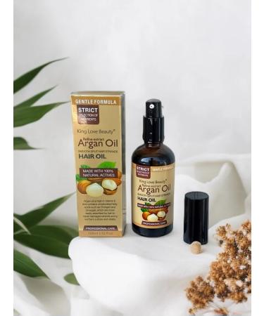 LuNa Cosmetics Hair oil with argan oil King Love Beauty 120 ml - Buy Online on GoSupps.com