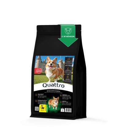 Quattro Feed for dogs of the breed velsh cargi pembrok lamb 12 kg