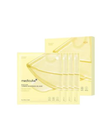 Medicube Kojic Acid Turmeric Gel Mask hydrogel masks 4pcs - Buy Online on GoSupps.com