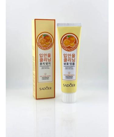 original box Toothpaste with fluorine with a taste Orange - Buy Online on GoSupps.com