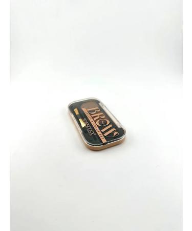 Mani Palette of eyebrow shadows with a brush 3 shade tone4 - Buy Online on GoSupps.com