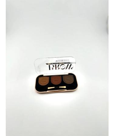Mani Palette of eyebrow shadows with a brush 3 shade tone3 - Buy Online on GoSupps.com