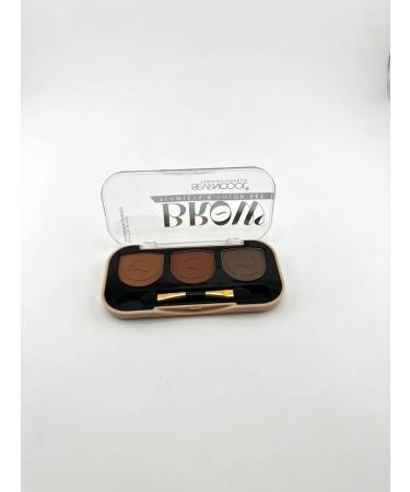 Mani Palette of eyebrow shadows with a brush 3 shade tone3 - Buy Online on GoSupps.com
