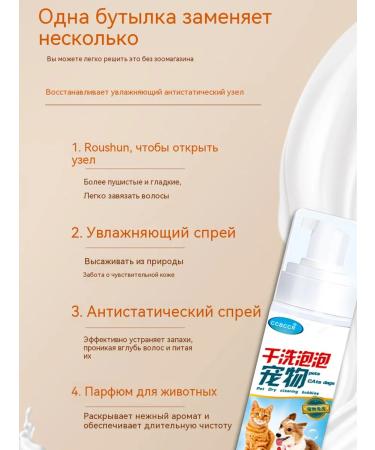 Dry shampoo for cats without rinsing 200 ml - Buy Online on GoSupps.com