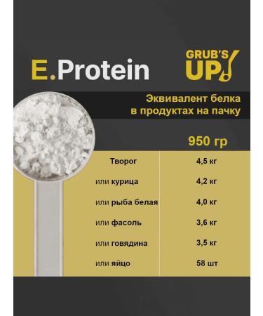 Grub's up Protein E.Protein Choco Chocolate 950 gr - Buy Online on GoSupps.com
