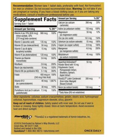 Nature's Way Alive! Nature's Way multivitamins for women 50+ 50 tablets - Buy Online on GoSupps.com
