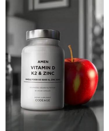 Codeage Vitamin D3 125 g and K2 zinc 60 capsules