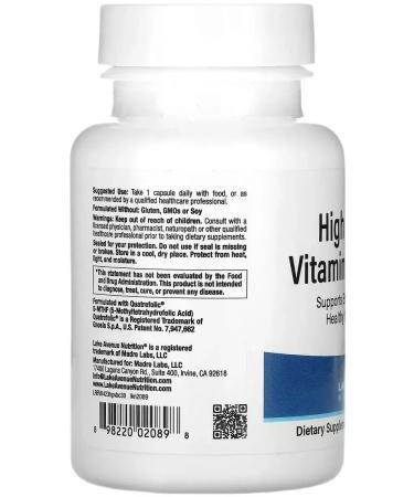 Lake Avenue B vitamins B 30 capsules - Buy Online on GoSupps.com