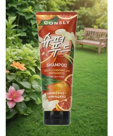 CONSLY The shampoo is deeply cleansing with grapefruit extracts