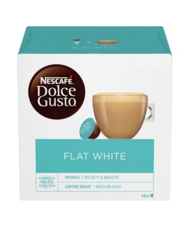 Nescafe Coffee in Dolce Gusto Flat White 16 pcs X 3 U - Buy Online on GoSupps.com