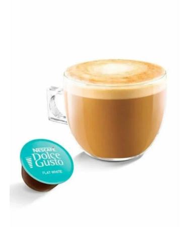 Nescafe Coffee in Dolce Gusto Flat White 16 pcs X 3 U - Buy Online on GoSupps.com