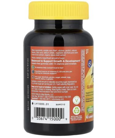Nature's Way Alive! Nature's Way Vitamins without sugar for children 40 marmalade - Buy Online on GoSupps.com