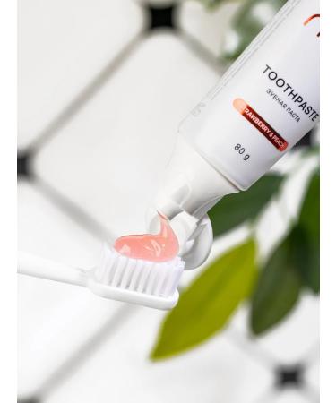 Revyline Toothpaste without fluorine Reviline Crystal strawberries+peach 80g - Buy Online on GoSupps.com
