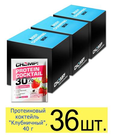 LEOVIT Protein cocktail "Strawberry" Champ Portion 40 g