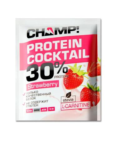 LEOVIT Protein cocktail "Strawberry" Champ Portion 40 g - Buy Online on GoSupps.com