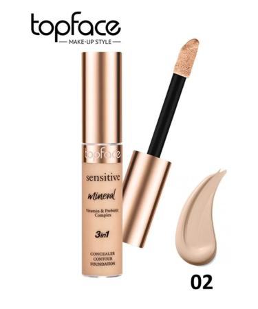 TopFace Conceler for the eyes and face dense cream corrector 002