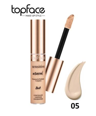 TopFace Conceler for the eyes and face dense cream corrector 005