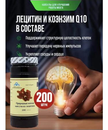 MAGNATE Capsules for the brain lecithin and coenzyme 200 pcs