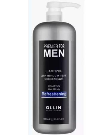 OLLIN Male shampoo for hair and body Premier for Men 1000 ml - Buy Online on GoSupps.com
