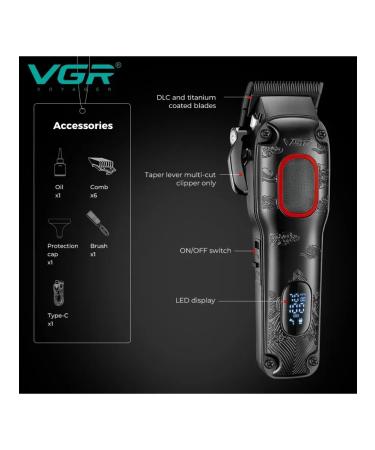 VGR Professional machine for cutting mustaches and beards V-016 - Buy Online on GoSupps.com
