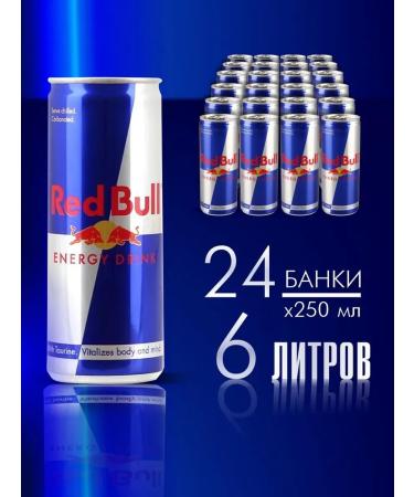 Red Bull Energy drink bank 24 pieces of 0.25 l