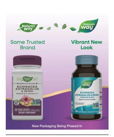 Nature's Way Alive Nature's Way Echinacea Astragal and Reishi 100 Veg. capsules - Buy Online on GoSupps.com