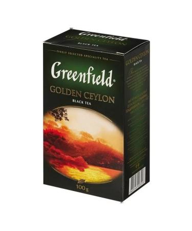 Greenfield Black tea Golden Ceylon 100g - Buy Online on GoSupps.com