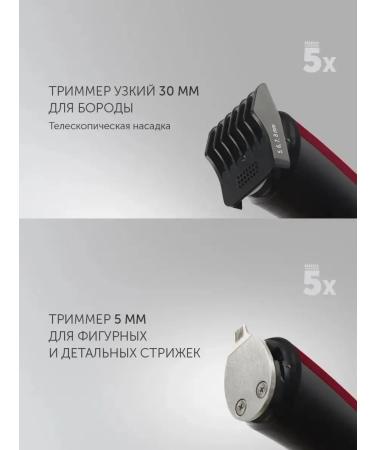 Multifunction trimmer for haircuts and beards