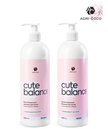 ADRICOCO Balancing shampoo and balm 1000 ml