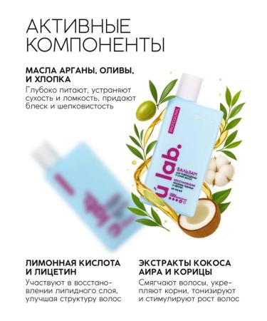URAL LAB Restoring balm for dry hair with keratin - Buy Online on GoSupps.com