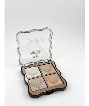 Mani Highlighter palette 4 shade for skin radiance tone1 - Buy Online on GoSupps.com