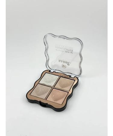 Mani Highlighter palette 4 shade for skin radiance tone1 - Buy Online on GoSupps.com