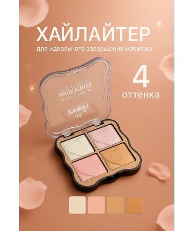 Mani Highlighter palette 4 shade for radiance tone2