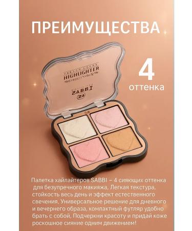 Mani Highlighter palette 4 shade for radiance tone2 - Buy Online on GoSupps.com