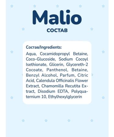 EFKO Cosmetic Children's shampoo without tears Malio 300 ml - Buy Online on GoSupps.com