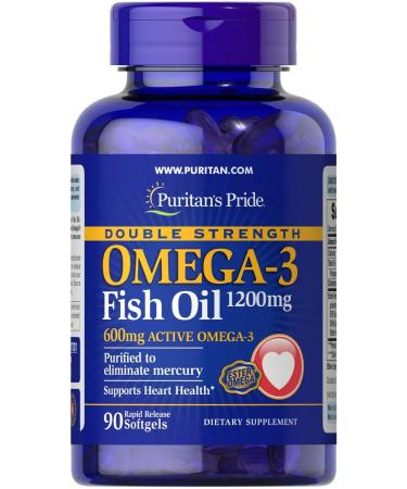 Puritan's Pride Omega-3 Omega-3 Fish Oil 1200 Mg 90 capsules - Buy Online on GoSupps.com