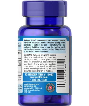 Puritan's Pride Hyaluronic acid Hyaluronic Acid 100 Mg 30 capsules - Buy Online on GoSupps.com