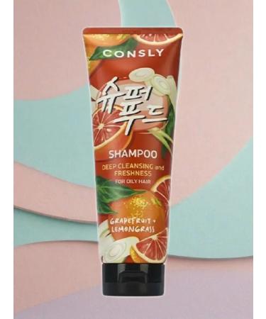 CONSLY Cleaning shampoo with grapefruit and lemongrass extracts