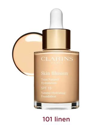 Clarins tone 101W moisturizing the tonal cream Skin Illusion SPF 15