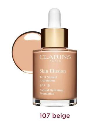 Clarins tone 107c moisturizing the tonal cream Skin Illusion SPF 15