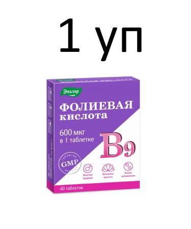 Evalar Folic acid with vitamins B and B 40 table