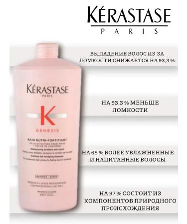 Kerastase Krasastas Genesis Nutri-Fortifant Shampoo 1000ml - Buy Online on GoSupps.com