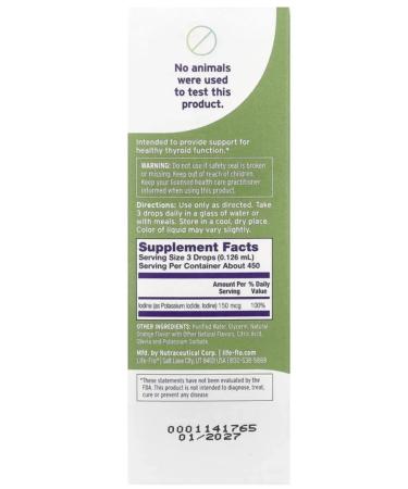 Lifeflo Liquid iDine plus liquid iodine plus 59 ml - Buy Online on GoSupps.com