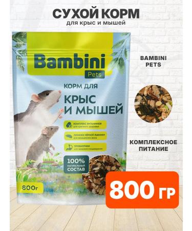 Bambini Pets Dry food for rats of mice 800 g