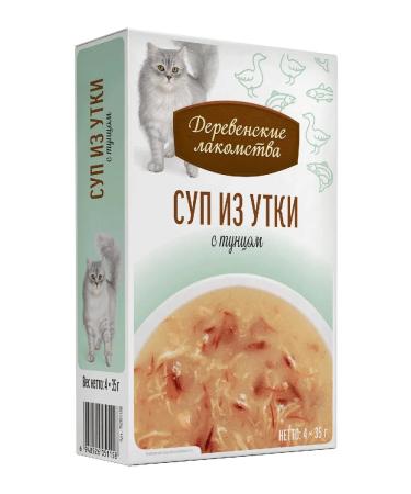 Country delicacies Cat treat for duck soup with tuna 4 pcs