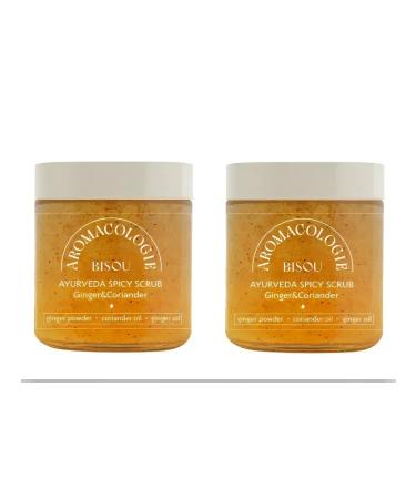 Bisou Body scrub spicy ginger and coriander 2 pcs 250 ml